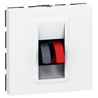 LEGRAND Mosaic contactdoos voor luidspreker - 2 modules - wit - klemmen 4 mm² 078751