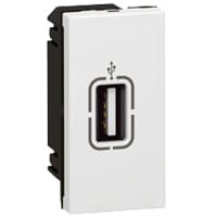 LEGRAND Mosaic ctdoos USB vrouw. 1 mod. Wit 078761