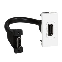 LEGRAND Mosaic contactdoos HDMI voorbekabeld 1 module wit 078778