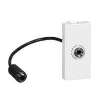 LEGRAND Mosaic contactdoos jack voorbekabeld 1 module - wit 078779