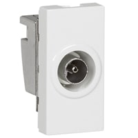 LEGRAND Mosaic TV contactdoos 9.5mm diam. 1 module wit 078793