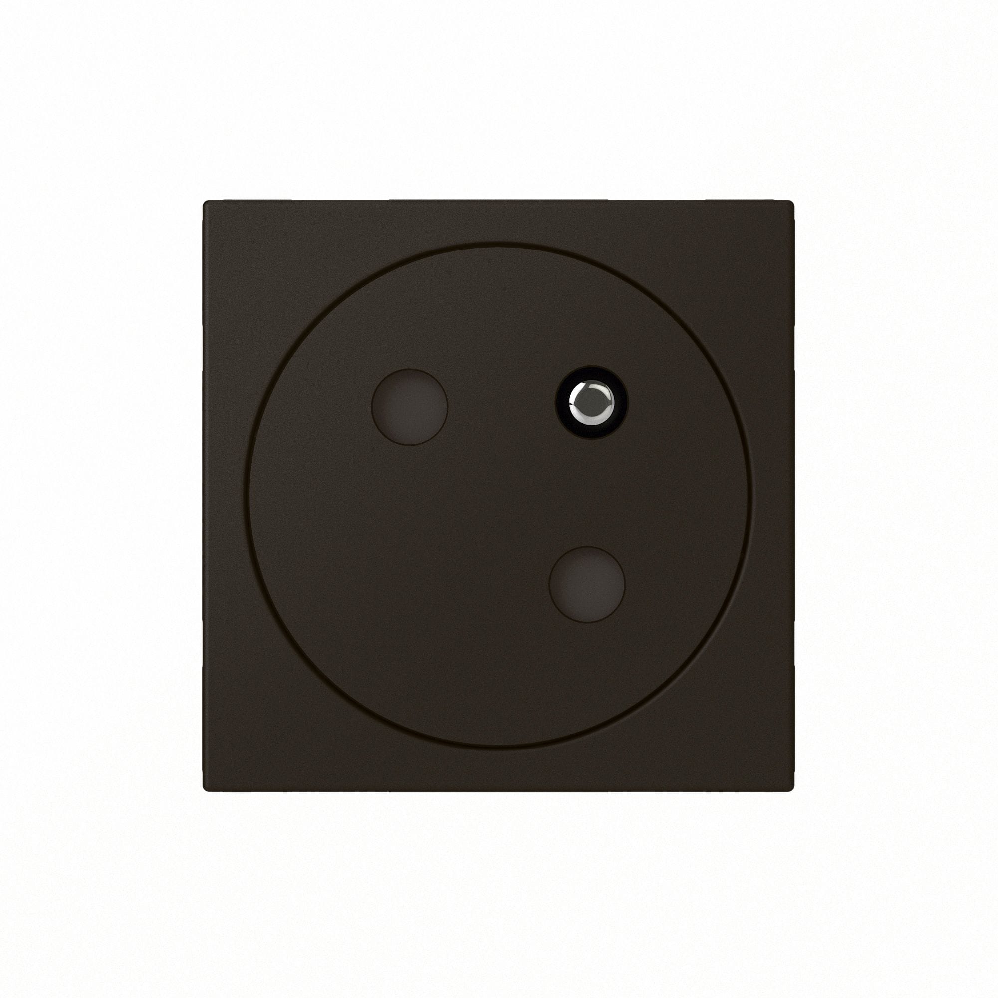 LEGRAND Mosaic Link vlakke contactdoos 2P+A op 45°-2 modules zwart 079145L