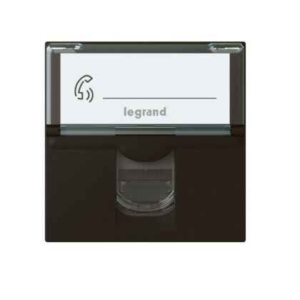 LEGRAND Mosaic RJ45 ctd STP cat6A 2 mod - zwart 079176L
