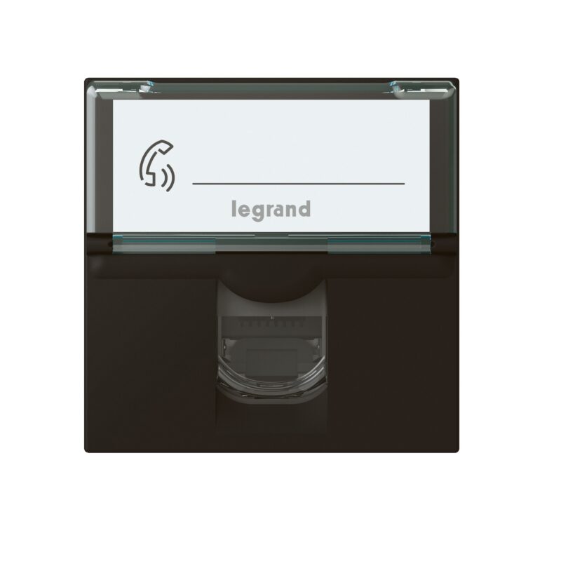 LEGRAND Mosaic RJ45 ctd STP cat6A 2 mod - zwart 079176L