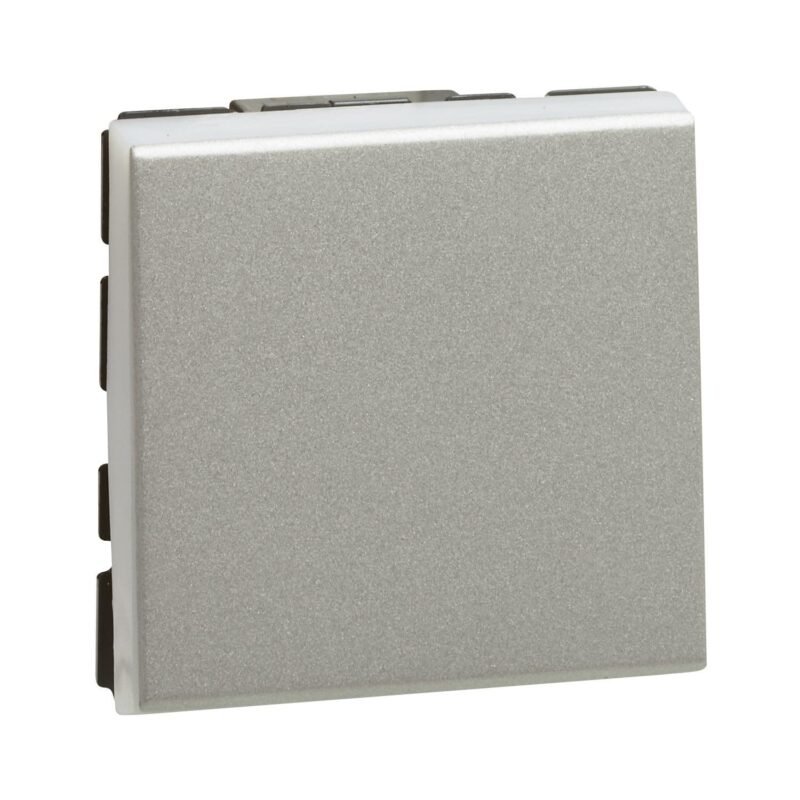 LEGRAND Mosaic wisselschakelaar easyled-10AX 2 modules alu 079211L