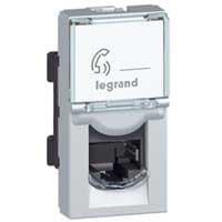 LEGRAND RJ45 CAT5E FTP 1 MOD KL=ALU LCS2 MOSAIC 079452