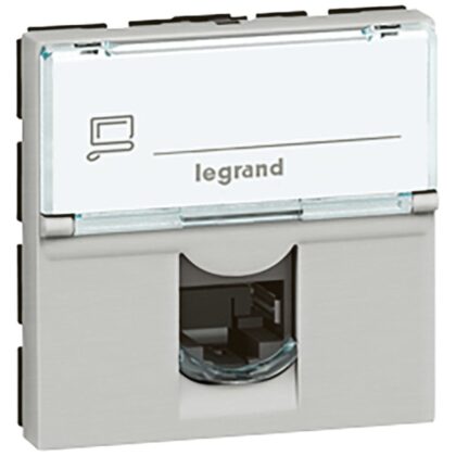 LEGRAND RJ45 CAT5E FTP 2MOD KL=ALU LCS2 MOSAIC 079455