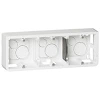 LEGRAND Mosaic opbouwkader horizontaal voor 6