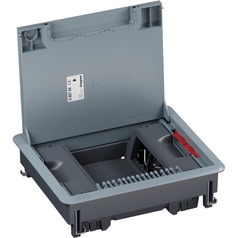LEGRAND Vloerdoos met kunststof rand voor verhoogde vloer 12 mod. verticaal 080704