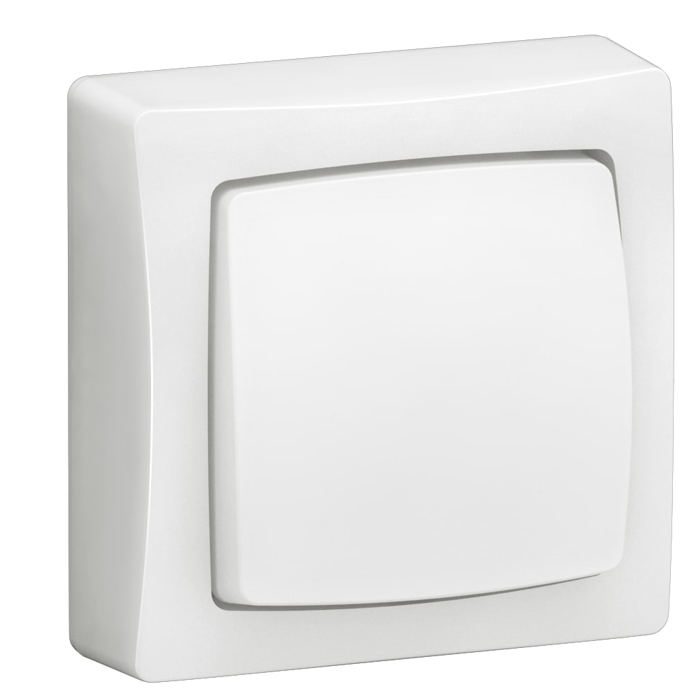 LEGRAND Oteo tweepolige schakelaar 10A - 250V - volledig apparaat - wit 086003L