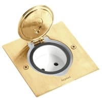 LEGRAND Houder vloercontactdoos vierkant brons voor Mosaic functies 089710