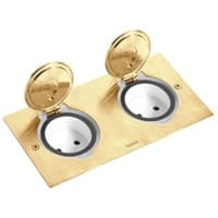 LEGRAND Dubbele houder vloerctdoos rond brons voor Mosaic functies 089712
