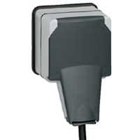 LEGRAND Plexo 66 contactdoos 2P+A met afsluitkap + Lock 66 - IP66 - IK09 090485