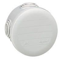LEGRAND Aftakdoos Plexo rond IP 55 waterdicht -grijs- 4 kabelinvoeren 092002