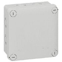 LEGRAND Aftakdoos Plexo vierkant IP 55 waterdicht - grijs - 7 kabelinvoeren 092024