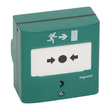 LEGRAND Manuele bediening opbouw groen met membraan en 2 contacten 138048
