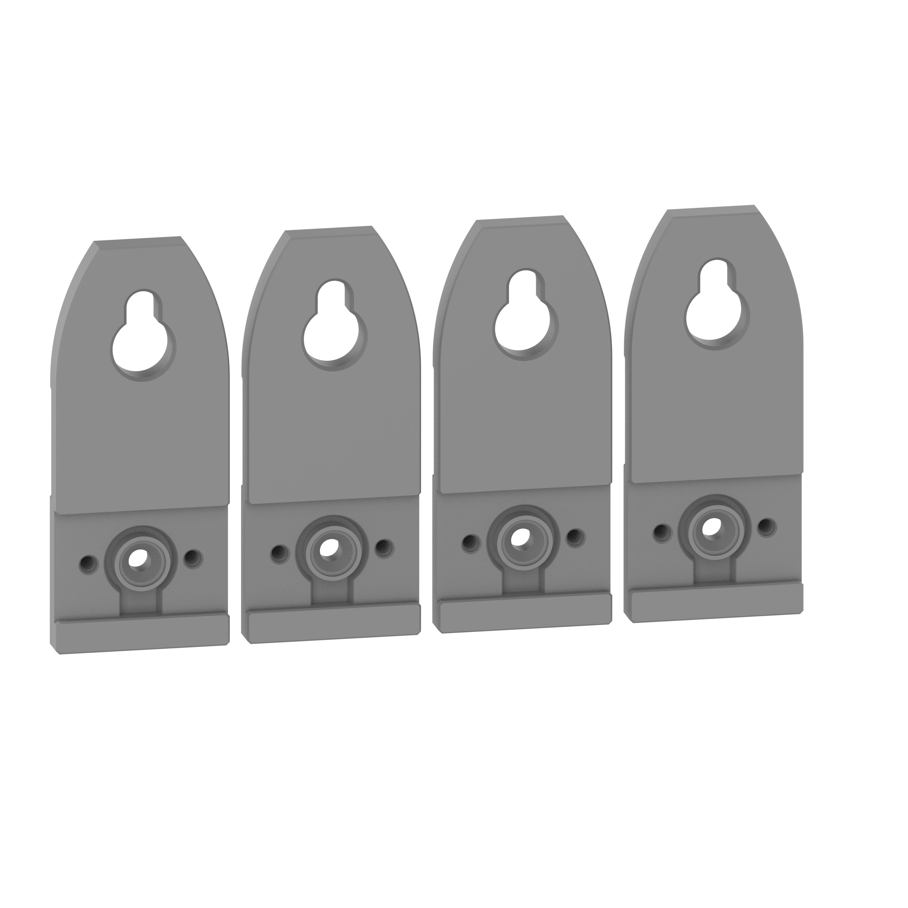 LEGRAND XL³HP 160 - Muurbevestigingskit - Kunststof - 4 stuks - Grijs 1FMP