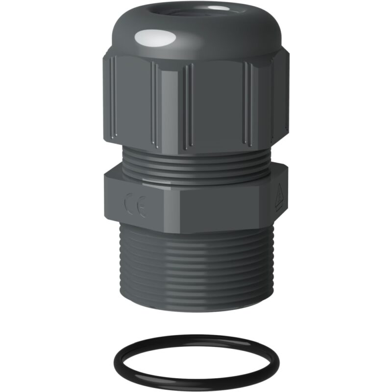 LEGRAND Kunststof wartel ISO20 IP68 geleverd zonder moer - antraciet RAL7012 381594