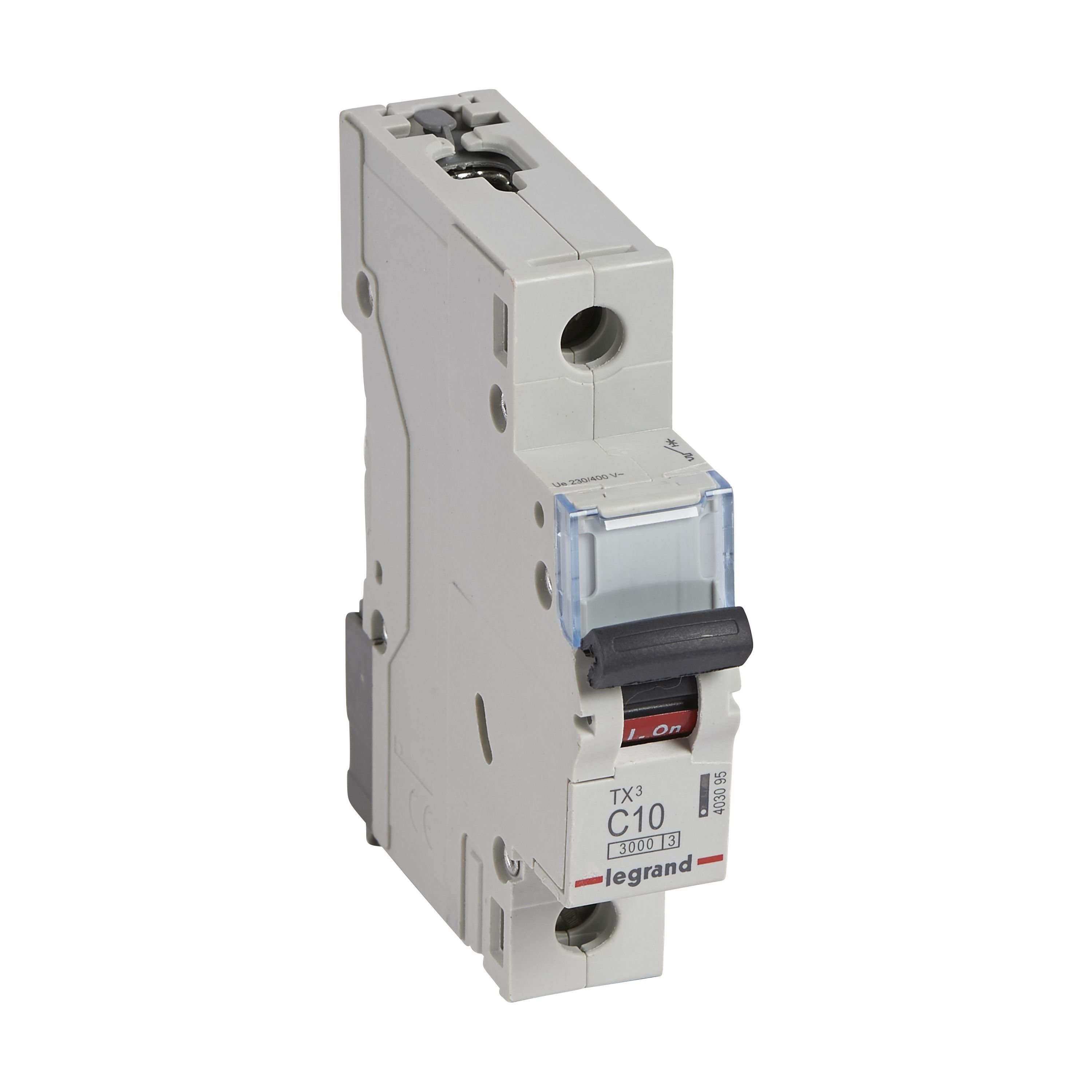 LEGRAND Automaat TX³ 3kA 1P C10 230/400V - 1 module 403095