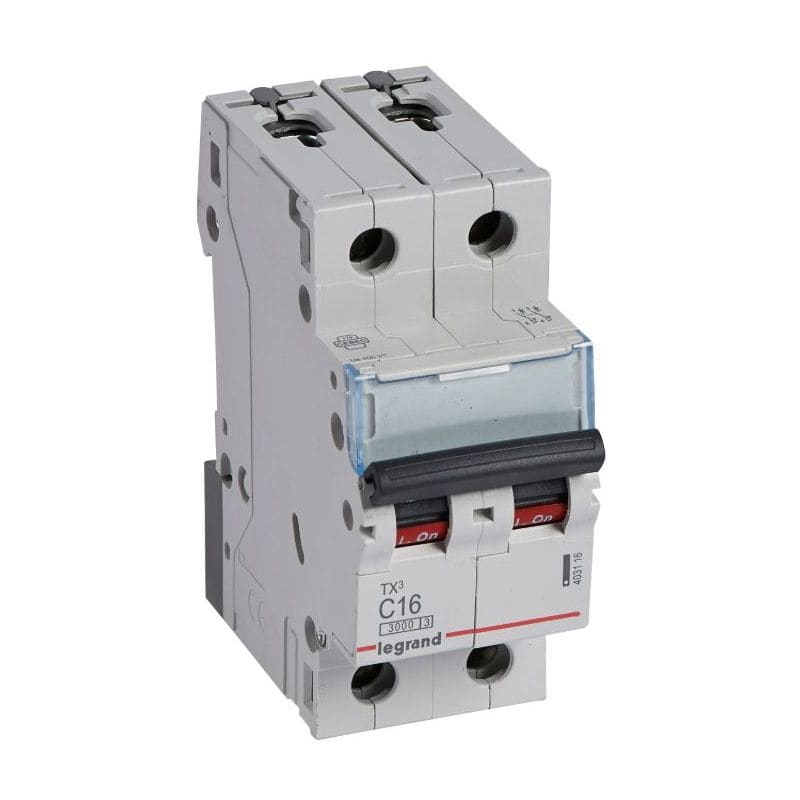 LEGRAND Automaat TX³ 3kA 2P C16 230/400V - 2 modules 403116