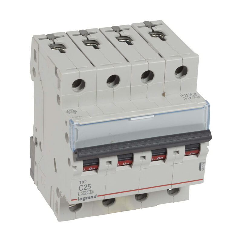 LEGRAND Automaat TX³ 3kA 4P C25 400V - 4 modules 403138