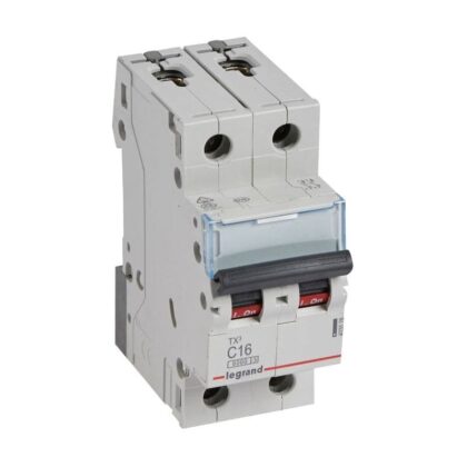 LEGRAND Automaat TX³ 6000A/6kA 2P C16 230/400V - 2 modules 403528