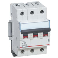LEGRAND Automaat TX³ 6000A/6kA 3P C63 400V - 3 modules 403551