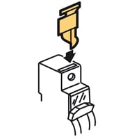 LEGRAND Verloodb. schroefafdekking voor DX³ auto 406304