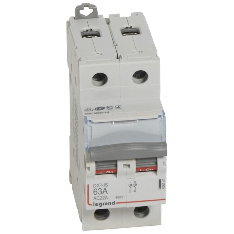 LEGRAND Lastschakelaar DX³ 2P 63A 2 modules 406441