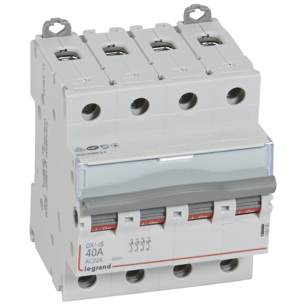 LEGRAND Lastschakelaar DX³ 4P 40A 4 modules 406480