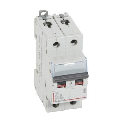 LEGRAND Automaat DX³ 6000A/10kA 2P B16 230/400V - 2 modules 407509