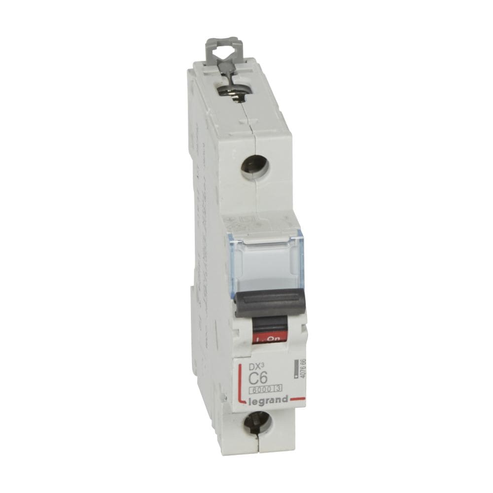 LEGRAND Automaat DX³ 6000A/10kA 1P C06 400V 1 module 407666