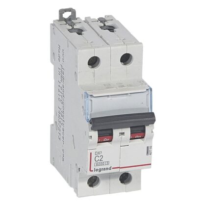 LEGRAND Automaat DX³ 6000A/10kA 2P C02 400V 2 modules 407793