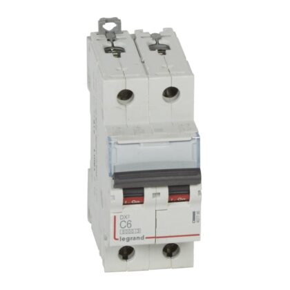 LEGRAND Automaat DX³ 6000A/10kA 2P C06 400V 2 modules 407796