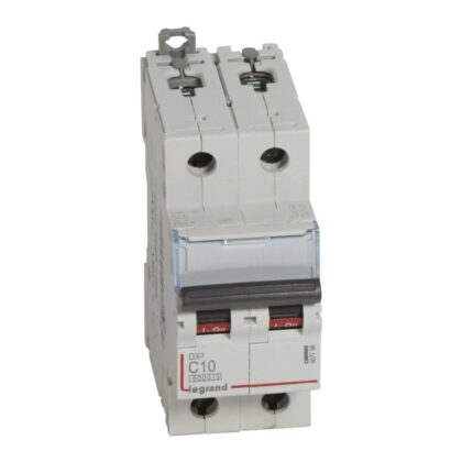 LEGRAND Automaat DX³ 6000A/10kA 2P C10 400V 2 modules 407798