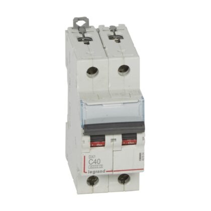 LEGRAND Automaat DX³ 6000A/10kA 2P C40 400V 2 modules 407804