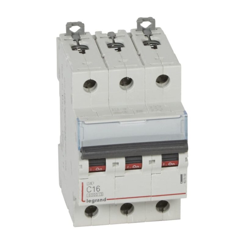 LEGRAND Automaat DX³ 6000A/10kA 3P C16 400V 3 modules 407859