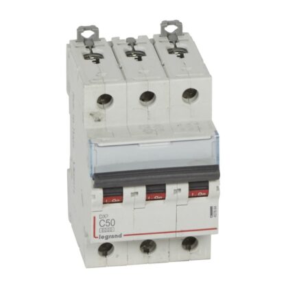 LEGRAND Automaat DX³ 6000A/10kA 3P C50 400V 3 modules 407864