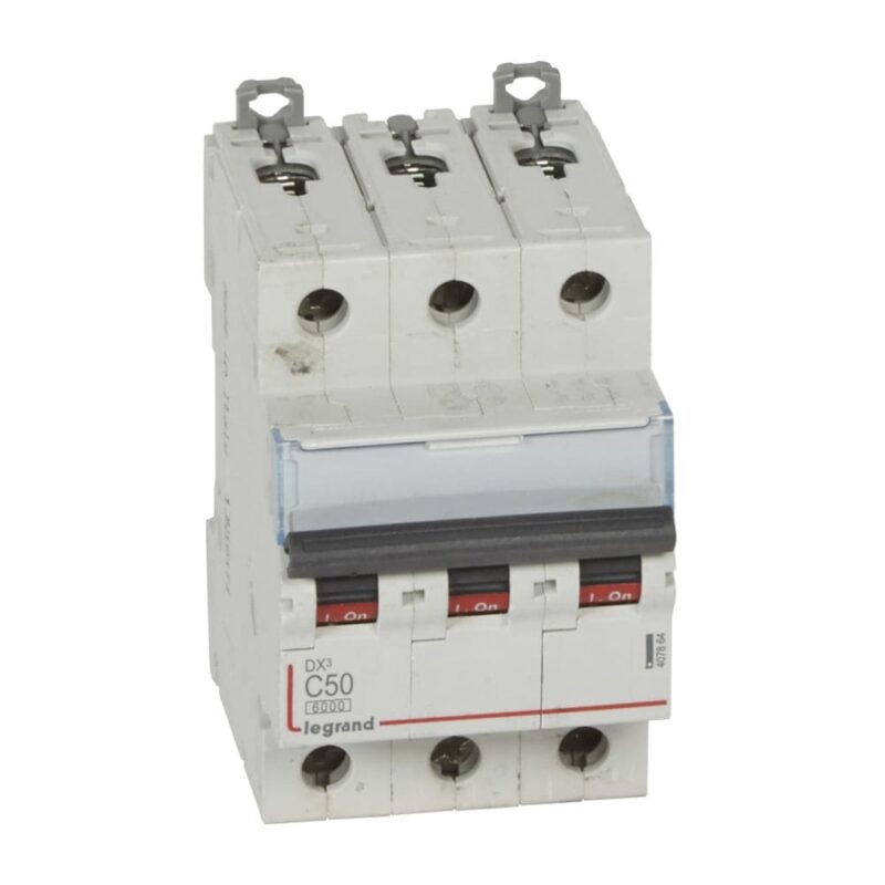 LEGRAND Automaat DX³ 6000A/10kA 3P C50 400V 3 modules 407864