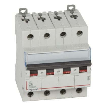 LEGRAND Automaat DX³ 6000A/10kA 4P C06 400V 4 modules 407924
