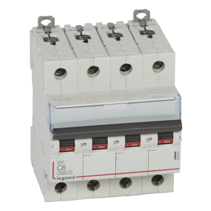 LEGRAND Automaat DX³ 6000A/10kA 4P C06 400V 4 modules 407924