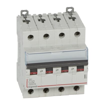 LEGRAND Automaat DX³ 6000A/10kA 4P C32 400V 4 modules 407931