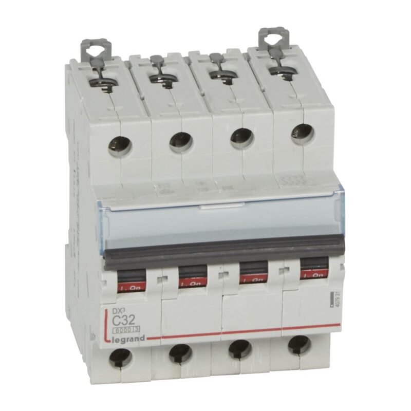 LEGRAND Automaat DX³ 6000A/10kA 4P C32 400V 4 modules 407931