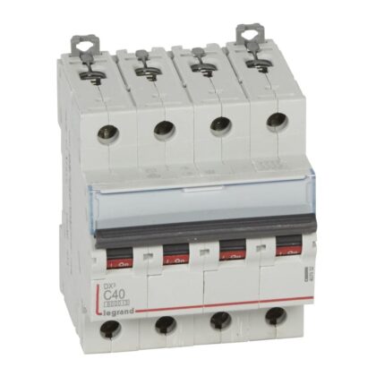 LEGRAND Automaat DX³ 6000A/10kA 4P C40 400V 4 modules 407932