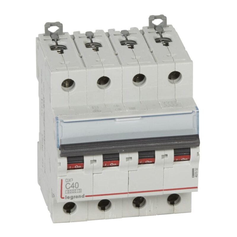 LEGRAND Automaat DX³ 6000A/10kA 4P C40 400V 4 modules 407932