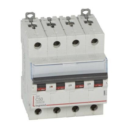 LEGRAND Automaat DX³ 6000A/10kA 4P C50 400V 4 modules 407933