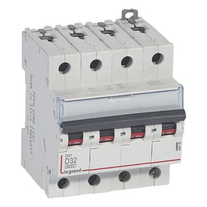 LEGRAND Automaat DX³ 6000A/10kA 4P D32 400V 4 modules 408150