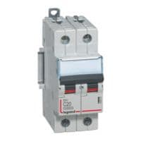 LEGRAND Automaat DX³ 10000A/16kA 2P C20 230/400V - 2 modules 409203