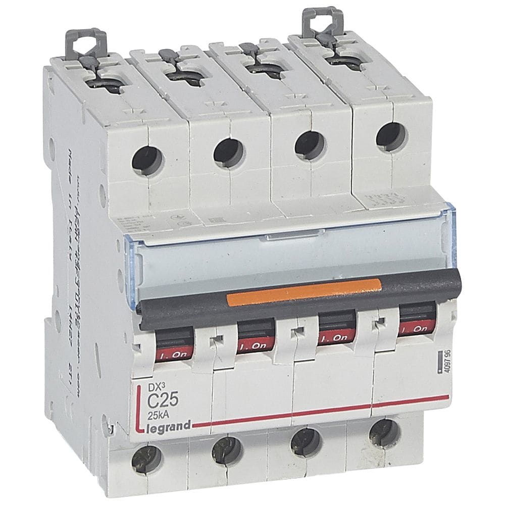 LEGRAND Automaten DX³ 4P C 25A 400V - 25KA - 4 mod. 409796