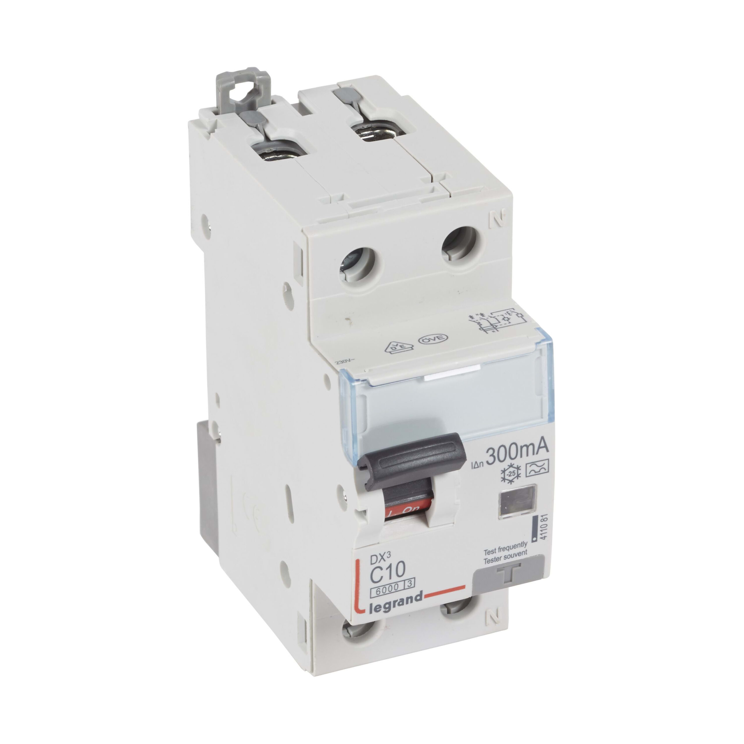 LEGRAND Differentieelautomaat DX³ FN 300mA C10 A 6000A/10kA - 1 module 411081